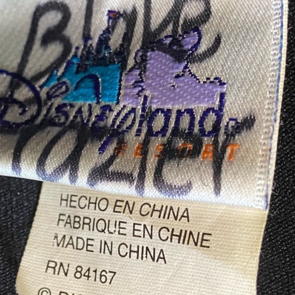 Disney Land Resort Black Tote Travel Bag Character Names on Hats Mickey Minnie - Picture 8 of 8